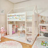 ModBed Mid Loft convertible Poster Bed (with roof options - Single or SS) - Kids Haven